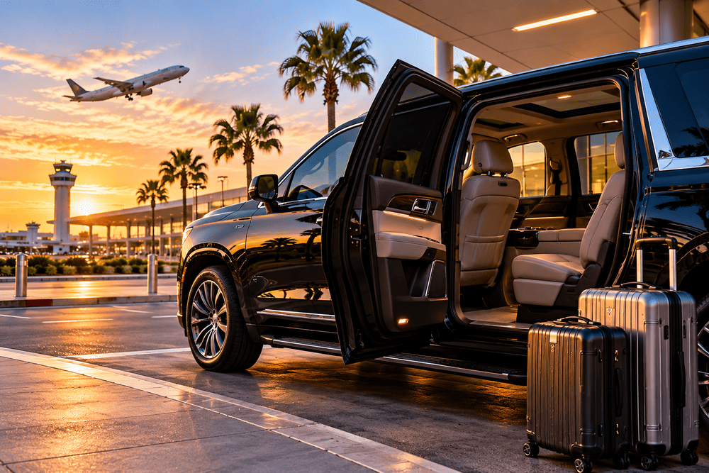 Comfortable private airport transportation vehicle