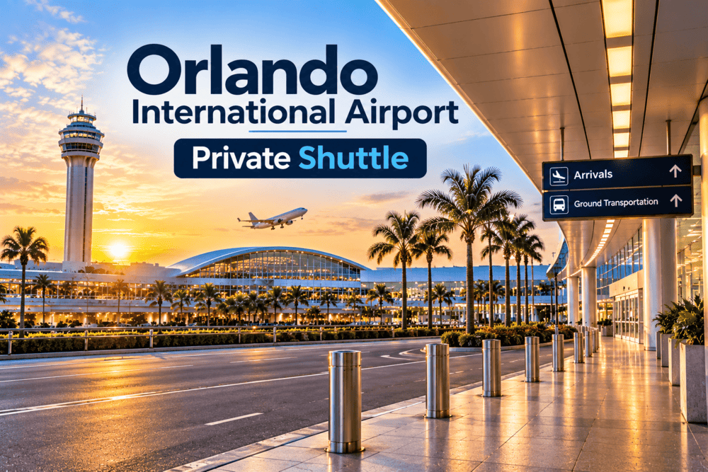 Orlando International Airport / private shuttlee